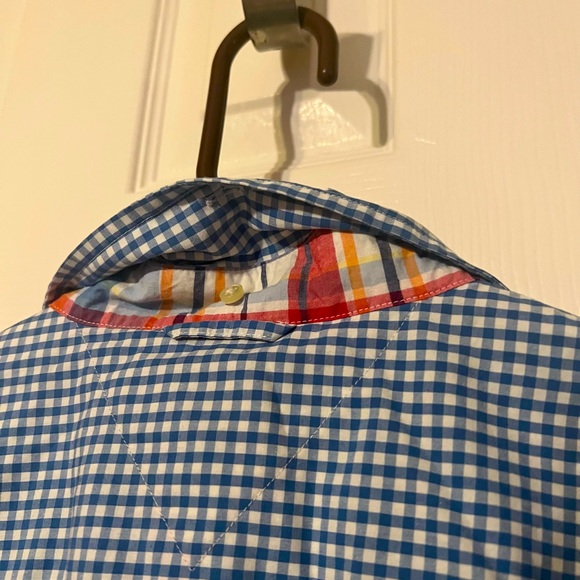 Vintage Tommy Hilfiger mixed Pleated/Hawaiian Long Sleeve Shirt (Rare) L - Picture 7 of 8